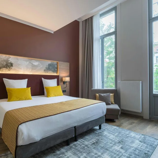 غرفة ديلوكس بسرير كينج، Leonardo Hotel Antwerp 1/8