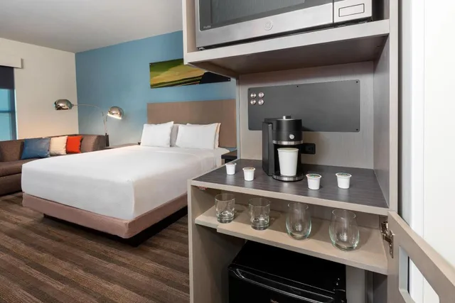 غرفة بسرير كينج بحوض استحمام لذوي الإعاقة، Hyatt House Tampa Airport Westshore 2/4