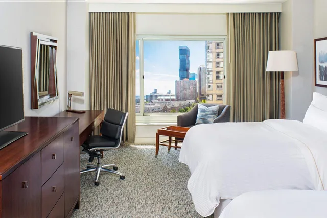 غرفة ديلوكس بسريرين مزدوجين، Westin Jersey City Newport 4/4