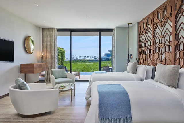 جناح متصل بسرير مزدوج بإطلالة على البحر بغرفتي نوم، The St. Regis Kanai Resort, Riviera Maya 3/6