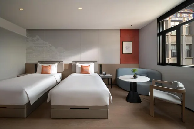 Room, Twin Beds, Garden View, SSAW Garden Hotel Beijing 1/6