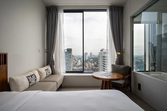 غرفة ديلوكس بسريرين منفصلين بإطلالة على المدينة، Granbell Hotel Colombo 1/2