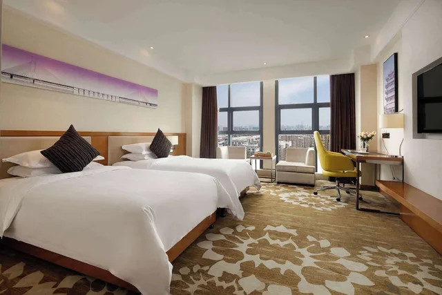 غرفة بسريرين منفصلين، Ramada Encore by Wyndham Wuhan 8/10