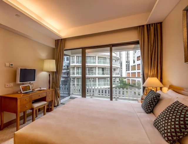 استوديو ديلوكس بسرير كوين، CM Plus Service Apartment Shenzhen Taige 3/4