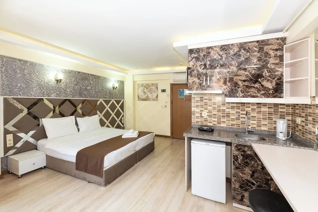 غرفة سوبيريور بسريرين منفصلين بإطلالة على المدينة بمطبخ، Terra Suites 5/10