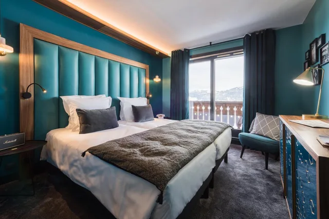 Room, Double Bed, Valley View, Bathtub، Fahrenheit seven Courchevel 3/7