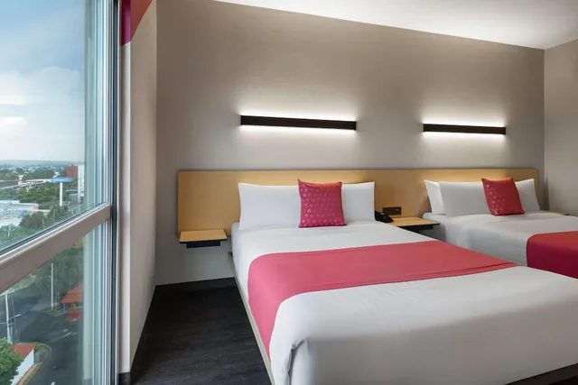 غرفة قياسية بسريرين مزدوجين، Hotel MX mas cuautitlan Izcalli, Trademark by Wyndham 5/10