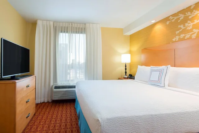 جناح تنفيذي بسرير كينج بغرفة نوم واحدة مع أريكة لذوي الإعاقة، Fairfield Inn Suites Louisville Downtown 2/6