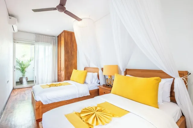 فيلا فاخرة بسريرين منفصلين وسريرين كينج بإطلالة على المسبح بـ4 غرف نوم للمدخنين، Aq Va Hotel And Villas 1/6