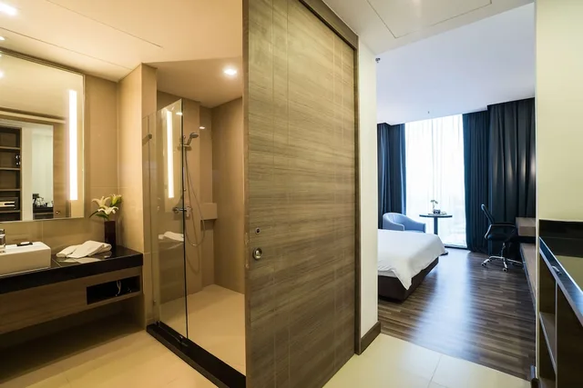 جناح بسرير مزدوج وسرير فردي بإطلالة على المدينة، Best Western Plus Wanda Grand Hotel 7/7