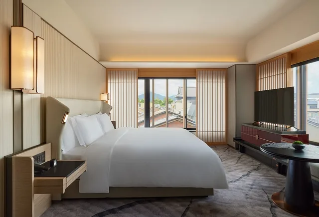 جناح ركني بسريرين منفصلين بغرفة نوم واحدة، Dusit Thani Kyoto 1/2