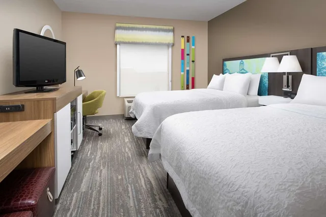 غرفة بسريرين كوين، Hampton Inn Suite Lake City 1/2