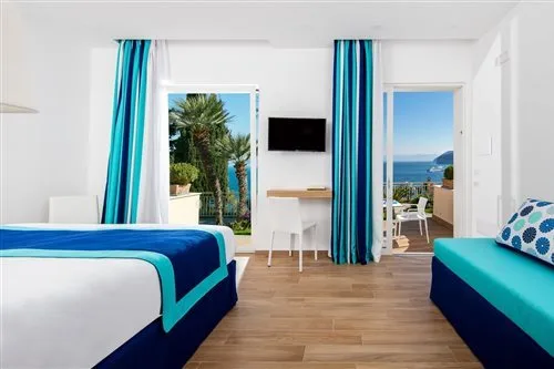 غرفة ديلوكس بسرير مزدوج أو سريرين منفصلين، Hotel Miramare Sorrento 1/2