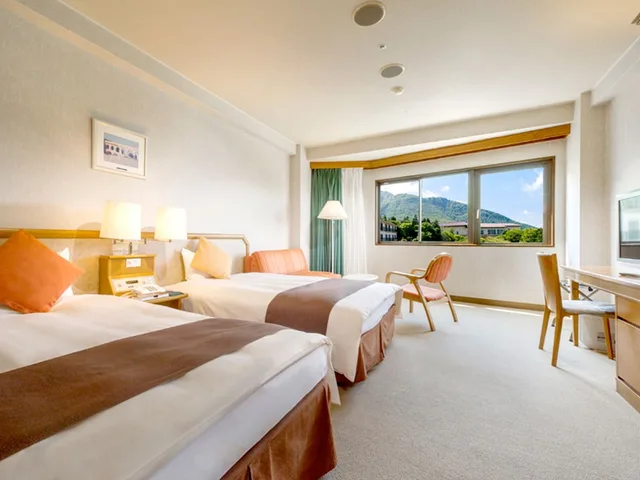 غرفة بسريرين منفصلين، Hotel Green Plaza Hakone 1/2
