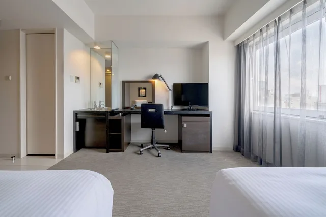 غرفة بسريرين منفصلين، Hotel Vista Sapporo Odori 3/5