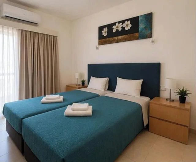 شقة بسرير مزدوج بغرفة نوم واحدة مع أريكة، Amore Protaras Apartments 1/7