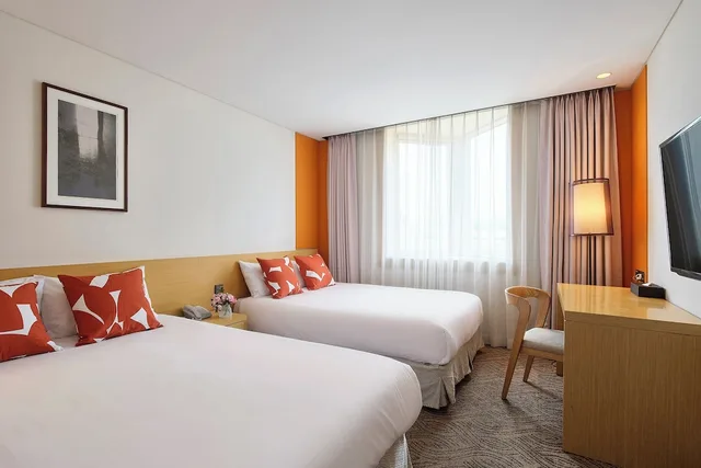 غرفة سوبيريور بسريرين مزدوجين بحوض استحمام، JEJU CENTRAL CITY HOTEL 2/3