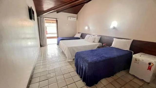 غرفة قياسية بسرير مزدوج وسريرين منفصلين، Rede Andrade Estrela Centro Hotel 5/8