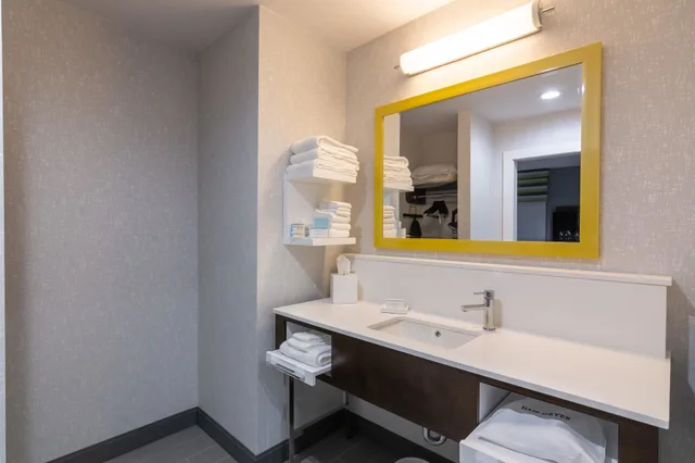 جناح استوديو بسرير كينج مع أريكة لذوي الإعاقة، Hampton Inn & Suites Dallas East TX 6/6