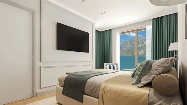 شقة ديلوكس بسرير مزدوج بغرفة نوم واحدة مع أريكة، Movenpick Hotel & Residences Teuta Kotor Bay 4/8