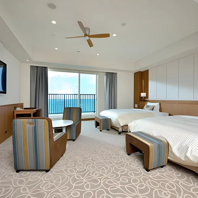 Sunset, Premium, Junior Suite, Twin Beds, Annex، Vessel Hotel Campana Okinawa 1/2