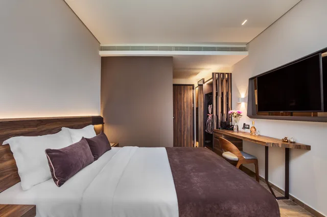غرفة ديلوكس بسرير مزدوج بإطلالة على المدينة، Ad Imperial Plus Hotel Thessal 1/5