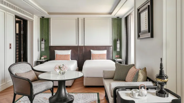 غرفة بريميوم بسريرين منفصلين مع دخول صالة النادي، InterContinental Chiang Mai Mae Ping an IHG Hotel 4/5