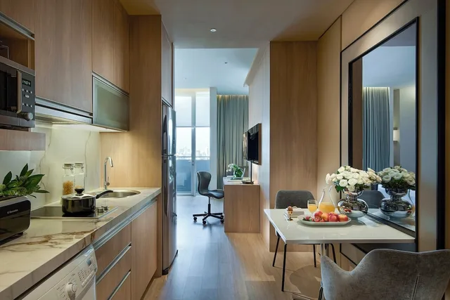 استوديو تنفيذي بسرير كينج، Somerset Sukhumvit Thonglor 5/7