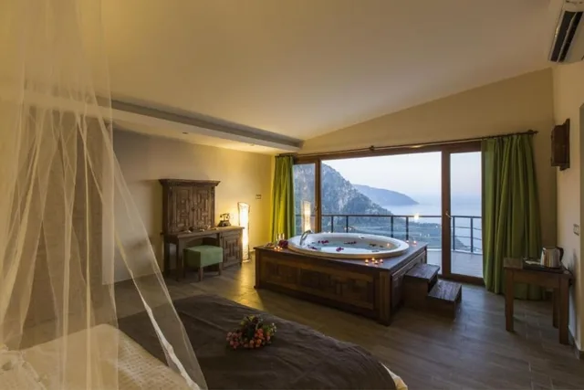 جناح بسرير كوين بإطلالة على البحر، Lissiya Hotel 5/8
