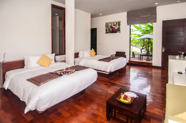 غرفة ديلوكس بسرير مزدوج أو سريرين منفصلين، Luang Prabang View Hotel 6/10