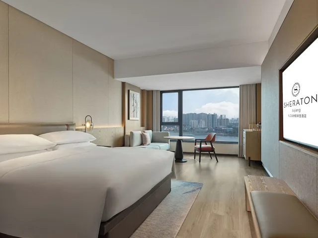 غرفة بريميوم بسرير كينج بإطلالة على المدينة، S&amp;N International Hotel Jiujiang 2/3