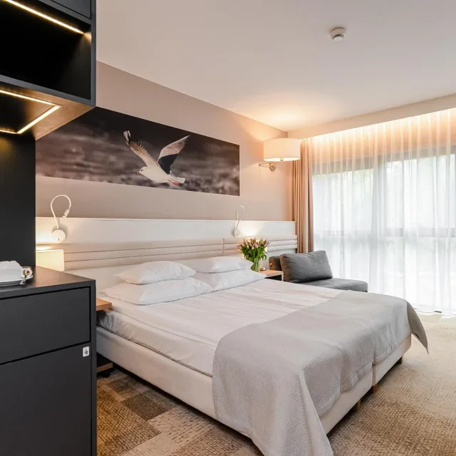 غرفة بسرير مزدوج أو سريرين منفصلين، Hotel Platan 1/10