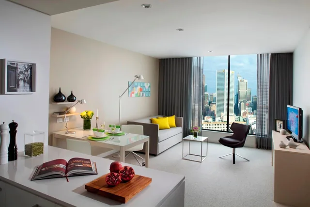 شقة تنفيذية بسرير كوين بغرفة نوم واحدة، Citadines on Bourke Melbourne 3/4
