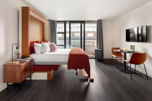 شقة استوديو بسرير كينج، Marlin Apartments Canary Wharf 1/1
