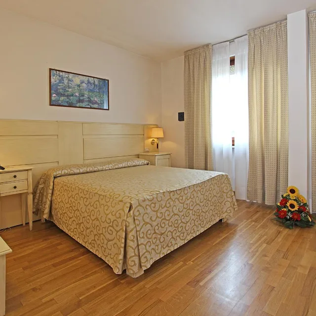 غرفة بسرير مزدوج أو سريرين منفصلين بإطلالة، Grand Hotel Duomo 5/9
