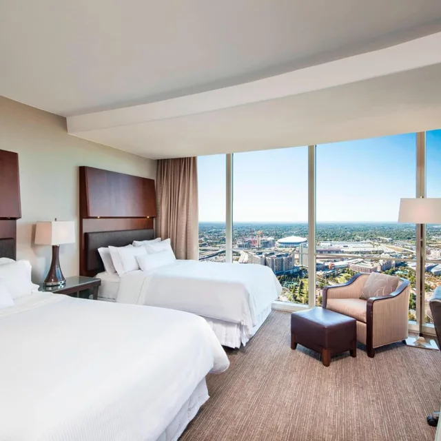 Guest Room, 2 Queen Beds, Skyline View, High Floor، The Westin Peachtree Plaza Atlanta 3/10