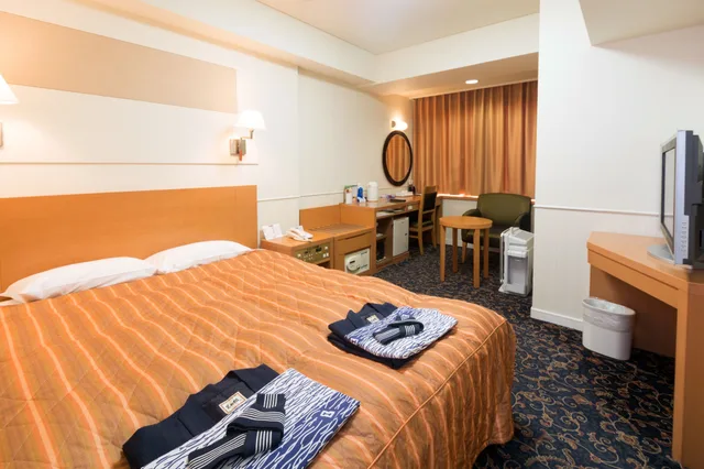غرفة بسرير كوين بإطلالة على النهر في الملحق، Hotel Global View Kushiro 5/5
