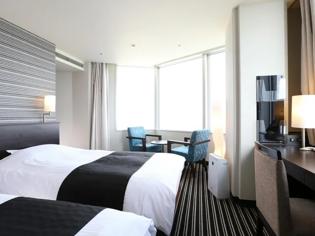 غرفة ديلوكس بسريرين منفصلين للمدخنين، Apa Hotel and Resort Tokyo Bay Makuhari 4/6