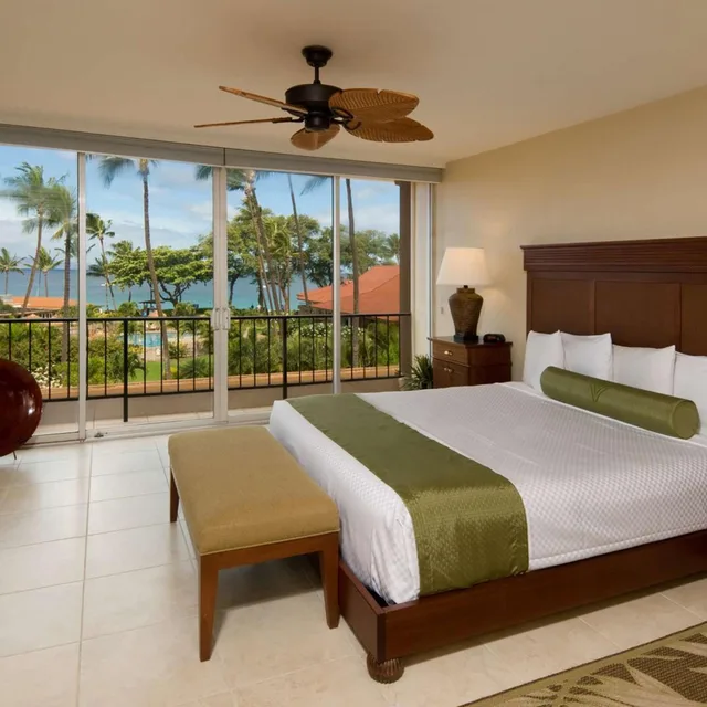 جناح بسرير كينج بإطلالة على البحر بغرفة نوم واحدة، Aston Maui Kaanapali Villas 1/3