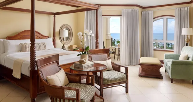 1 Bedroom, Mediterranean, Grand, Luxury, Suite, King Bed, Ocean View, Club Floor, Sandals Grande Antigua 2/3