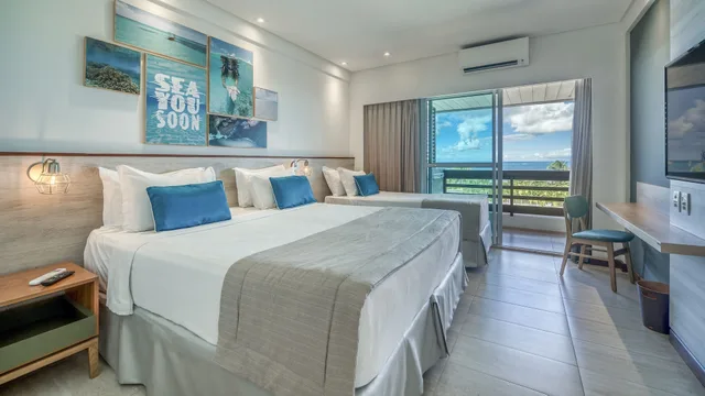 غرفة قياسية بسرير كينج وسرير فردي، Japaratinga Lounge Resort 1/4
