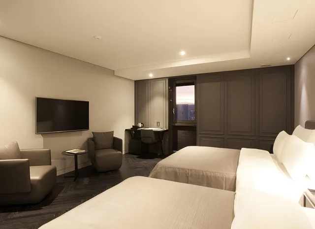 غرفة بريميوم بسريرين منفصلين، Gaden Hotel 1/2