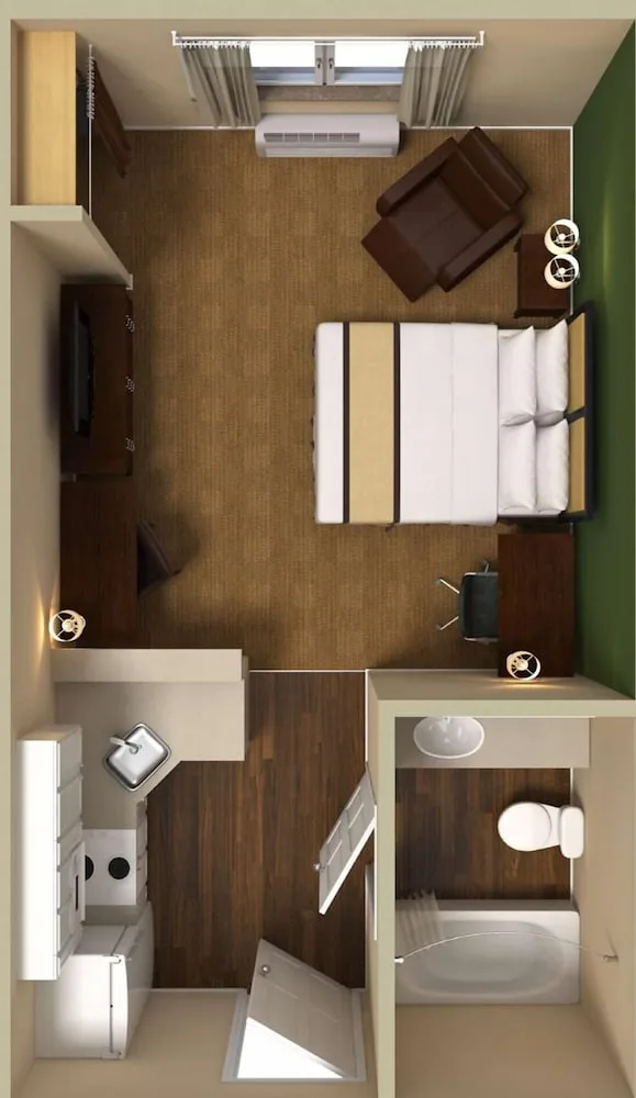 استوديو بسريرين مزدوجين، Extended Stay America Chicago - Skokie 4/6