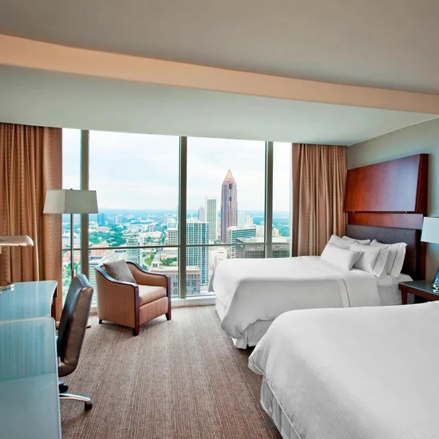 Guest Room, 2 Queen Beds, Skyline View, High Floor، The Westin Peachtree Plaza Atlanta 1/10