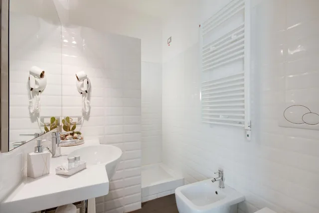 غرفة بسريرين، B&B Rome River Inn 8/8