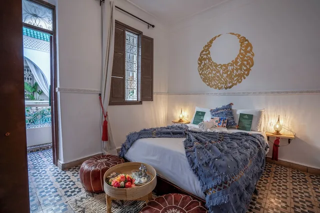 غرفة سوبيريور بسرير كوين وسرير فردي، Riad Lalla Zineb and Spa 5/7