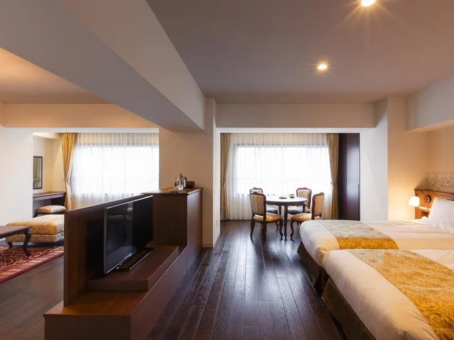 Semi Room, Standard, 2 Semi Double Beds, Hakodate Uminokaze 1/2