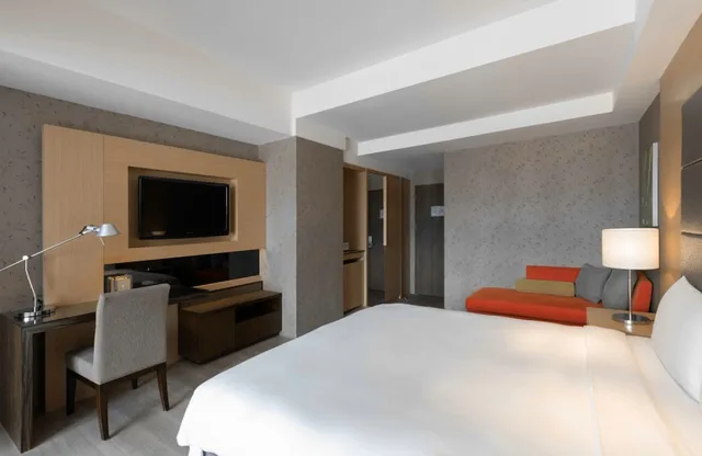 غرفة بريميير بسرير كينج بإطلالة على البحر، Lakeshore Hotel Hualien 6/10