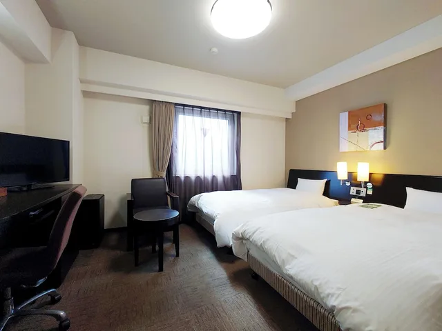 Room, Twin Beds, Smoking, Hotel Route Inn Aomori Chuo Inter 1/4