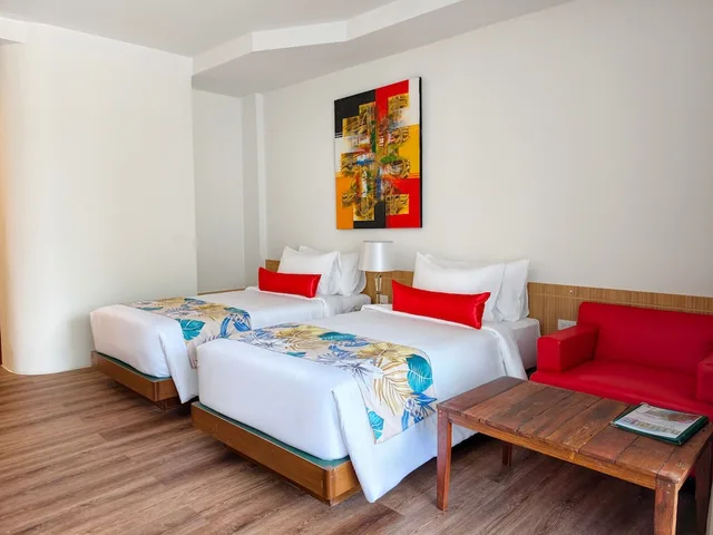 غرفة ديلوكس بسريرين منفصلين بإطلالة على المسبح، Wild Orchid Villa Krabi 6/10